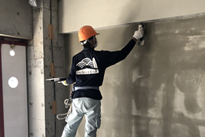 新築マンション左官工事